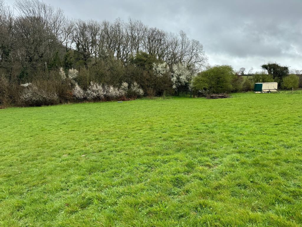 Lot: 49 - OVER TWO ACRE FREEHOLD SITE WITH PLANNING FOR BARN - General view of the land